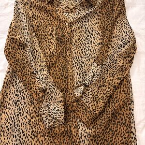 Faded Glory Animal Print Blouse